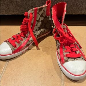 Coach Sneakers - Red and Brown